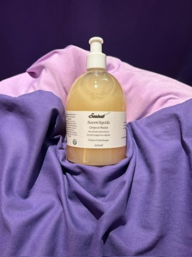 Savon liquide huile olive et coco parfum Lilas 500 ml