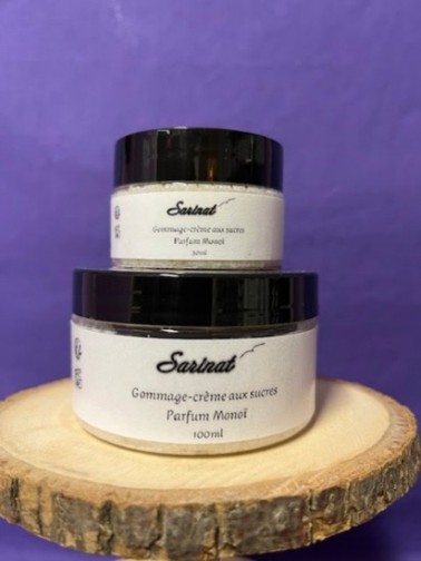 Gommage-crème au sucre, parfum Monoï